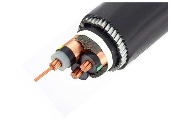3x95SQ MM 25mm 3 Core Electrical Cable , Armored Cable Wiring URD 6.35/11KV